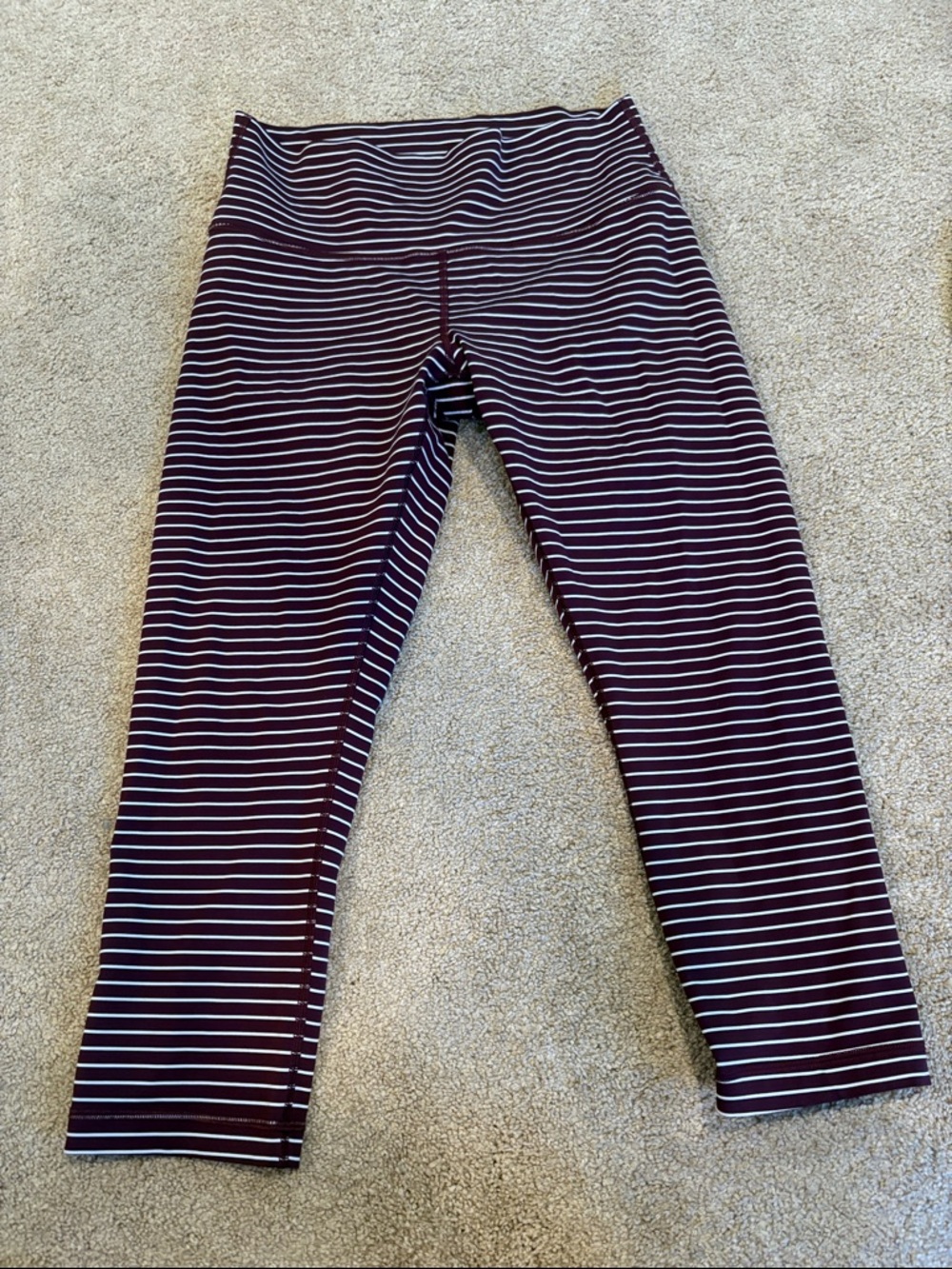 Lululemon women’s striped crop leggings